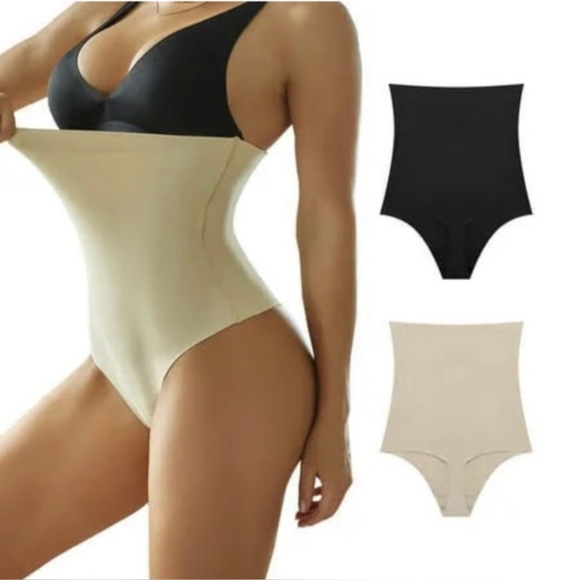 seamless solutions - high waist shaping thong Nude - Picture 6 of 8